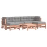 Salon de jardin 7 pcs avec coussins bois massif douglas 570018570018