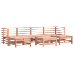 Salon de jardin 7 pcs avec coussins bois massif douglas 570018570018