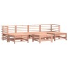 Salon de jardin 7 pcs avec coussins bois massif douglas 570018570018