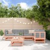 Salon de jardin 6 pcs avec coussins bois massif Douglas 570022570022