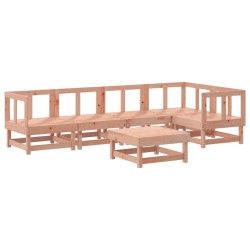Salon de jardin 6 pcs avec coussins bois massif Douglas 570022570022