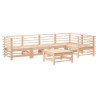 Salon de jardin 6 pcs avec coussins bois massif 570023570023