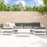 Salon de jardin 7 pcs Blanc Bois de pin massif 570028570028