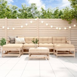 Salon de jardin 7 pcs Bois de pin massif 570029570029