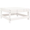 Salon de jardin 7 pcs Blanc Bois de pin massif 570032570032