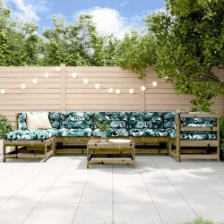 Salon de jardin 8 pcs bois de pin imprégné 570043570043