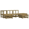 Salon de jardin 6 pcs bois de pin imprégné 570053570053