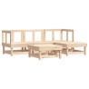 Salon de jardin 5 pcs bois massif de pin 570057570057