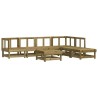 Salon de jardin 7 pcs avec coussins bois de pin imprégné 570059570059