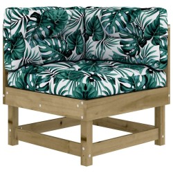 Salon de jardin 7 pcs avec coussins bois de pin imprégné 570059570059