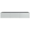Lit surélevé de jardin 240x80x45 cm Acier galvanisé Argenté 570061570061