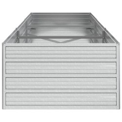 Lit surélevé de jardin 240x80x45 cm Acier galvanisé Argenté 570061570061