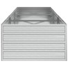 Lit surélevé de jardin 240x80x45 cm Acier galvanisé Argenté 570061570061