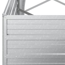 Lit surélevé de jardin 240x80x45 cm Acier galvanisé Argenté 570061570061