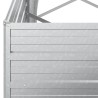 Lit surélevé de jardin 240x80x45 cm Acier galvanisé Argenté 570061570061