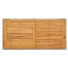 Table de jardin Beige 123x60x74 cm Résine tressée bois massif 570065570065