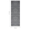 Tapis d'extérieur ARAKIL anthracite 80 x 250 cm PP 570066570066