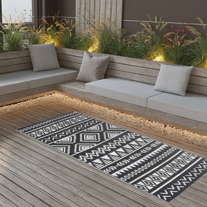 Tapis d'extérieur ARAKIL Noir 80x150 cm PP 570067570067