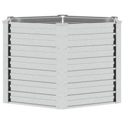 Lit surélevé de jardin 129x77 cm Acier galvanisé Argenté 570068570068
