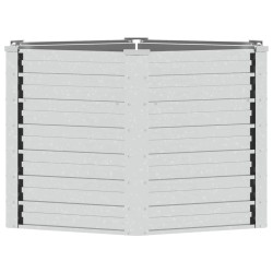 Lit surélevé de jardin 129x77 cm Acier galvanisé Argenté 570068570068