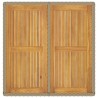 Table de jardin Beige 109x107x74 cm Résine tressée bois massif 570070570070