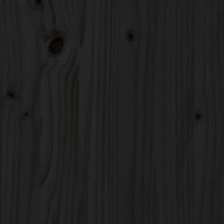 Salon de jardin 2 pcs avec coussins noir bois massif 570073570073