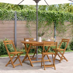 Table pliable de jardin 110 cm Bois d'acacia massif 570081570081