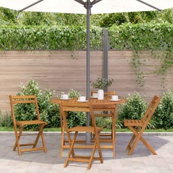 Table pliable de jardin 110 cm Bois d'acacia massif 570081570081