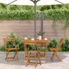 Table pliable de jardin 110 cm Bois d'acacia massif 570081570081
