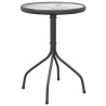Table de jardin Ø50x71 cm Acier Anthracite 570083570083