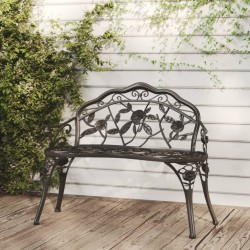 Banc de jardin 100 cm Aluminium coulé Noir 570088570088