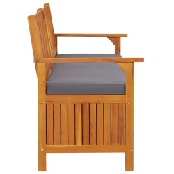 Banc de rangement avec coussin 170 cm Bois d'acacia solide 570089570089