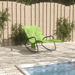Chaise longue acier et textilène vert 570093570093