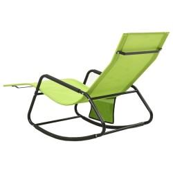 Chaise longue acier et textilène vert 570093570093