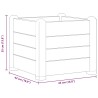 Lit surélevé de jardin PP Gris pierre 43x43x35 cm 570099570099