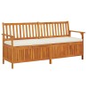 Banc de rangement avec coussin 170 cm Bois d'acacia solide 570110570110