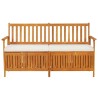 Banc de rangement avec coussin 170 cm Bois d'acacia solide 570110570110