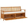 Banc de rangement avec coussin 170 cm Bois d'acacia solide 570110570110