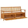 Banc de rangement 170 cm Bois d'acacia solide 570111570111