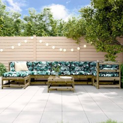 Salon de jardin 8 pcs bois de pin imprégné 570123570123