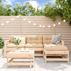 Salon de jardin 5 pcs bois massif de pin 570124570124