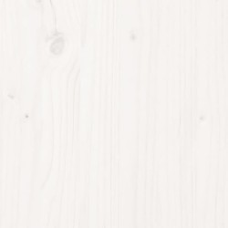 Salon de jardin 7 pcs Blanc Bois de pin massif 570146570146