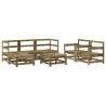 Salon de jardin 7 pcs bois de pin imprégné 570152570152