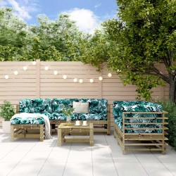 Salon de jardin 7 pcs bois de pin imprégné 570153570153