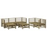 Salon de jardin 7 pcs bois de pin imprégné 570153570153