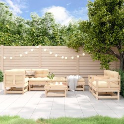 Salon de jardin 8 pcs Bois de pin massif 570155570155