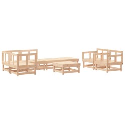 Salon de jardin 8 pcs Bois de pin massif 570155570155