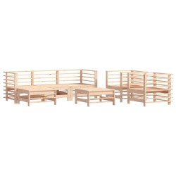 Salon de jardin 7 pcs Bois de pin massif 570156570156
