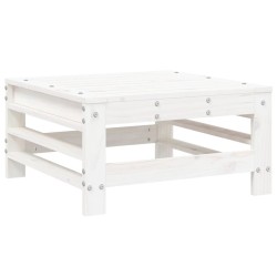Salon de jardin 7 pcs Blanc Bois de pin massif 570159570159