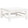 Salon de jardin 7 pcs Blanc Bois de pin massif 570159570159
